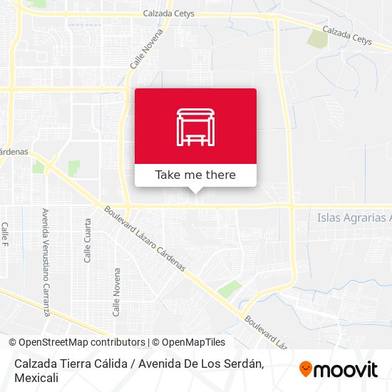 Calzada Tierra Cálida / Avenida De Los Serdán map