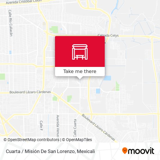 Cuarta / Misión De San Lorenzo map