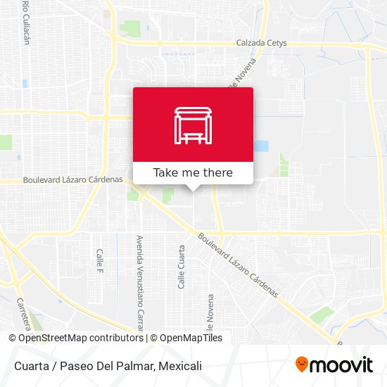 Mapa de Cuarta / Paseo Del Palmar