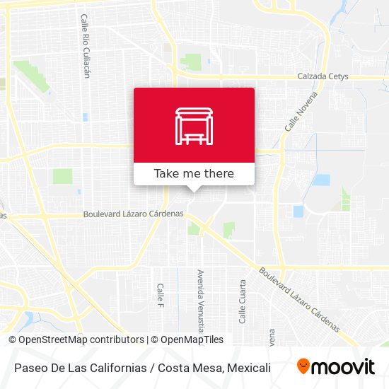 Paseo De Las Californias / Costa Mesa map