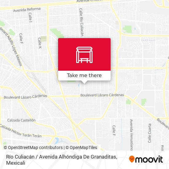 Mapa de Río Culiacán / Avenida Alhóndiga De Granaditas