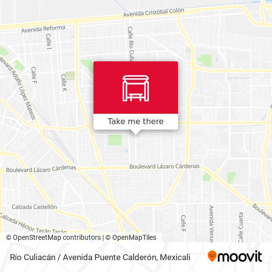 Río Culiacán / Avenida Puente Calderón map