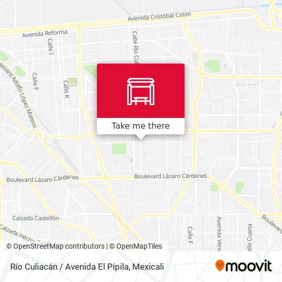 Río Culiacán / Avenida El Pípila map
