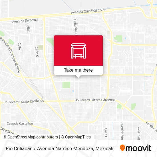 Mapa de Río Culiacán / Avenida Narciso Mendoza