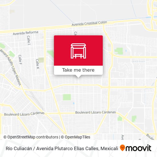 Mapa de Río Culiacán / Avenida Plutarco Elías Calles