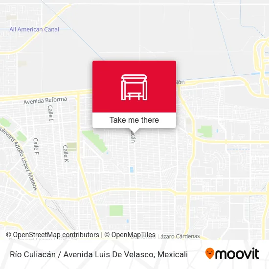 Mapa de Río Culiacán / Avenida Luis De Velasco
