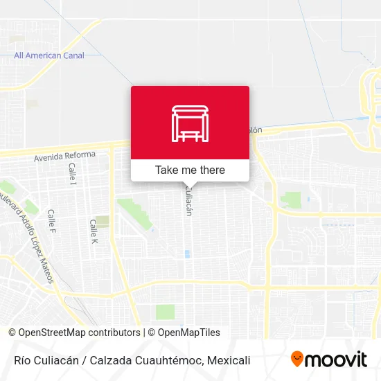 Mapa de Río Culiacán / Calzada Cuauhtémoc