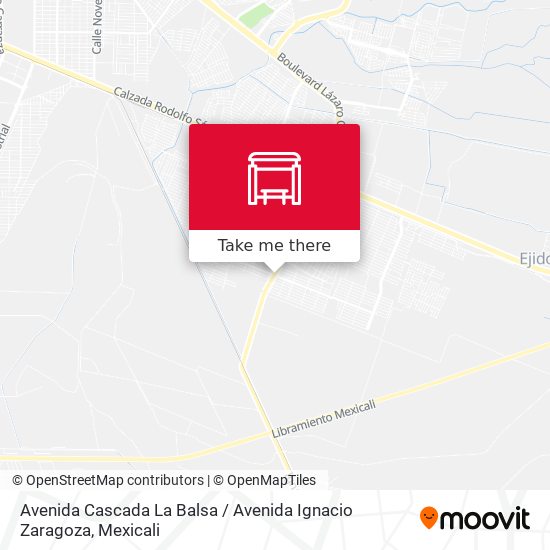 Avenida Cascada La Balsa / Avenida Ignacio Zaragoza map