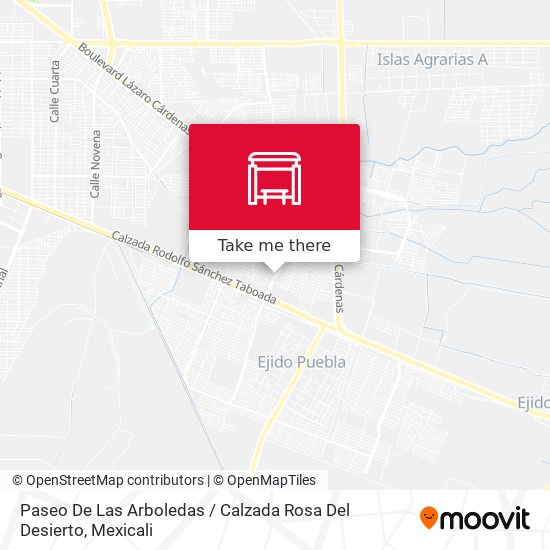 Paseo De Las Arboledas / Calzada Rosa Del Desierto map
