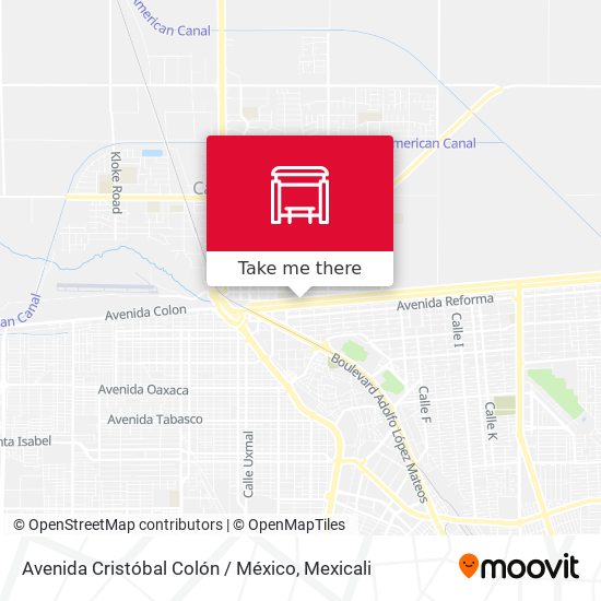 Avenida Cristóbal Colón / México map