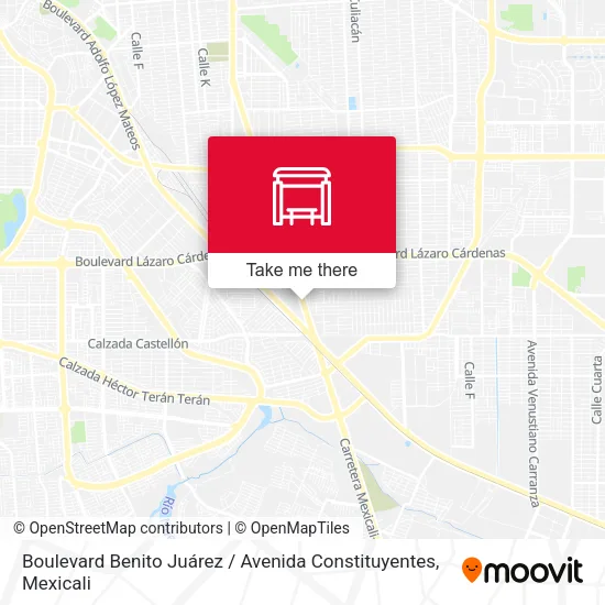 Mapa de Boulevard Benito Juárez / Avenida Constituyentes