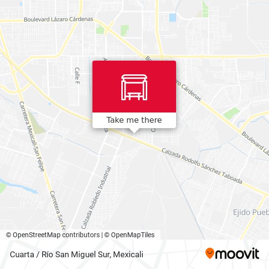 Mapa de Cuarta / Río San Miguel Sur