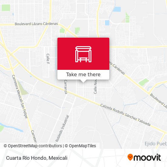 Cuarta Río Hondo map