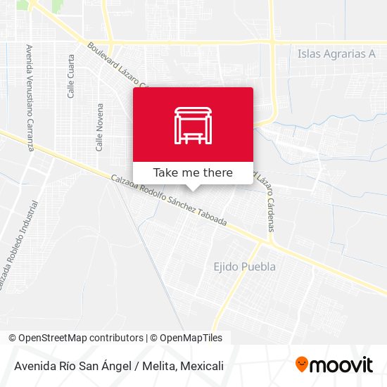 Avenida Río San Ángel / Melita map