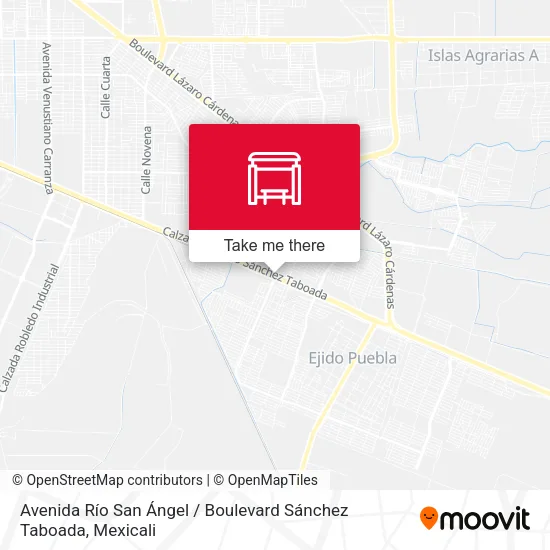 Mapa de Avenida Río San Ángel / Boulevard Sánchez Taboada