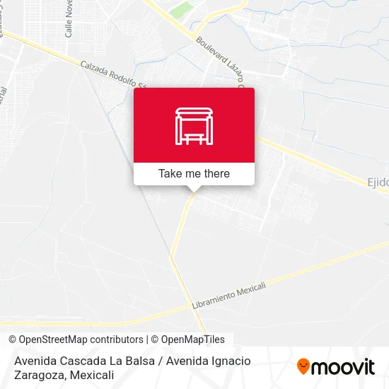 Mapa de Avenida Cascada La Balsa / Avenida Ignacio Zaragoza