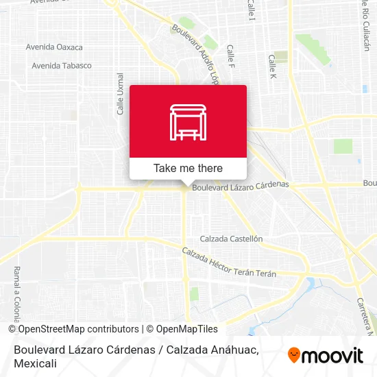 Mapa de Boulevard Lázaro Cárdenas / Calzada Anáhuac