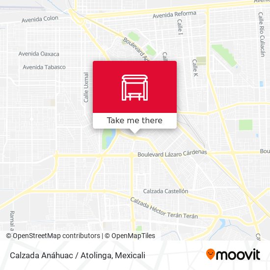 Calzada Anáhuac / Atolinga map