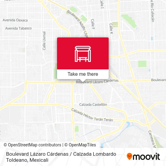 Mapa de Boulevard Lázaro Cárdenas / Calzada Lombardo Toldeano
