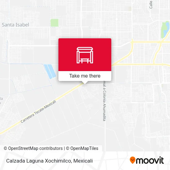 Mapa de Calzada Laguna Xochimilco