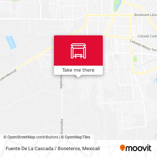 Fuente De La Cascada / Boneteros map