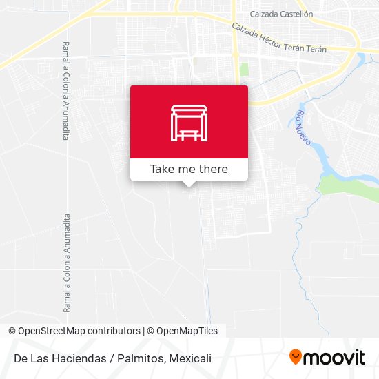 De Las Haciendas / Palmitos map