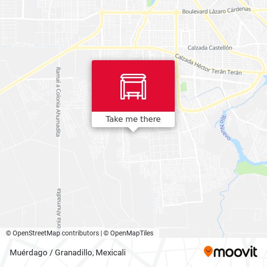 Muérdago / Granadillo map