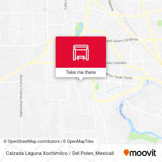 Mapa de Calzada Laguna Xochimilco / Del Polen