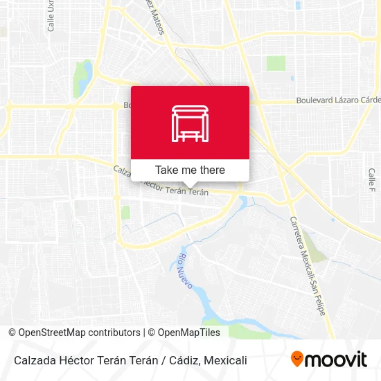 Mapa de Calzada Héctor Terán Terán / Cádiz