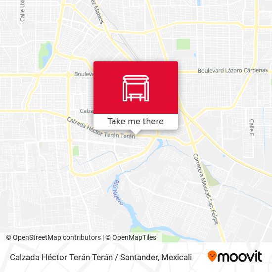 Mapa de Calzada Héctor Terán Terán / Santander