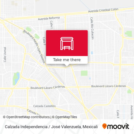 Calzada Independencia / José Valenzuela map