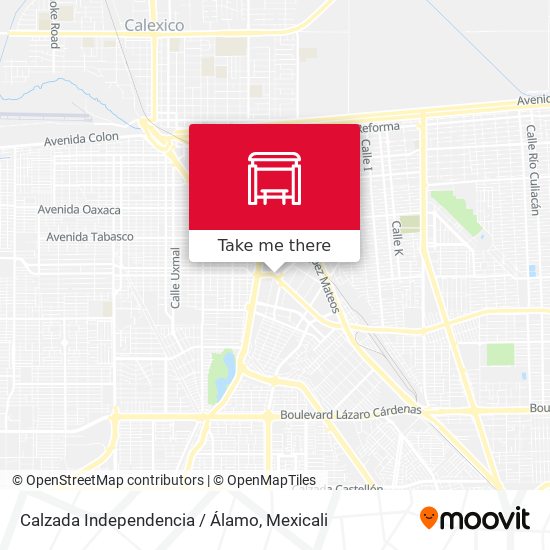 Calzada Independencia / Álamo map