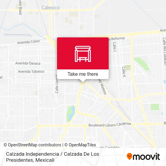 Mapa de Calzada Independencia / Calzada De Los Presidentes