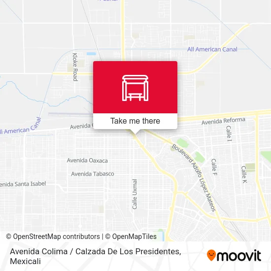 Mapa de Avenida Colima / Calzada De Los Presidentes