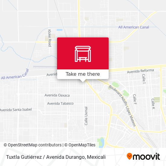 Tuxtla Gutiérrez / Avenida Durango map