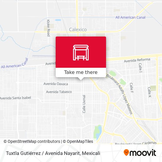 Tuxtla Gutiérrez / Avenida Nayarit map