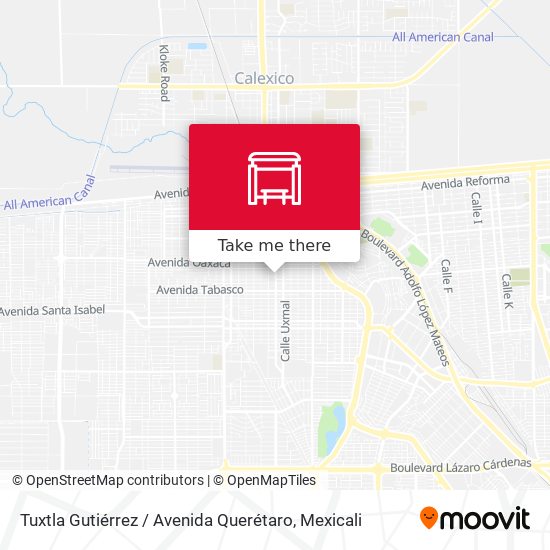 Mapa de Tuxtla Gutiérrez / Avenida Querétaro