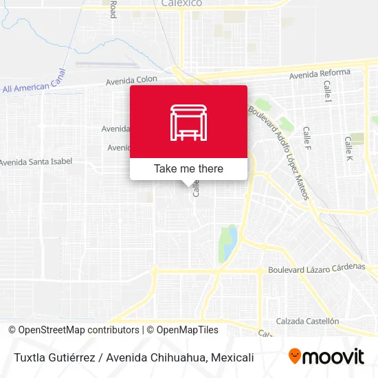 Mapa de Tuxtla Gutiérrez / Avenida Chihuahua