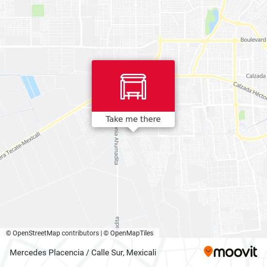 Mercedes Placencia / Calle Sur map