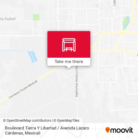 Mapa de Boulevard Tierra Y Libertad / Avenida Lázaro Cárdenas