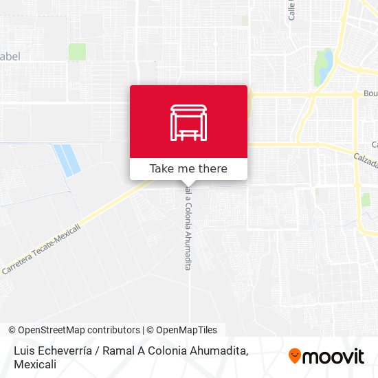 Mapa de Luis Echeverría / Ramal A Colonia Ahumadita