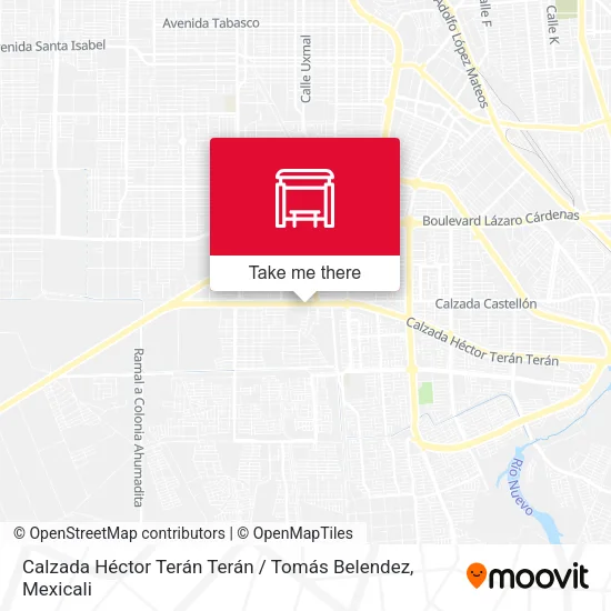 Mapa de Calzada Héctor Terán Terán / Tomás Belendez