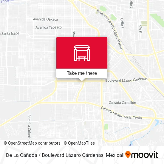 Mapa de De La Cañada / Boulevard Lázaro Cárdenas