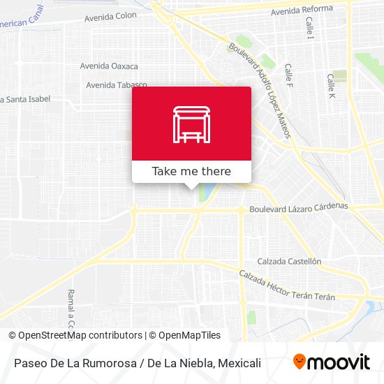 Paseo De La Rumorosa / De La Niebla map