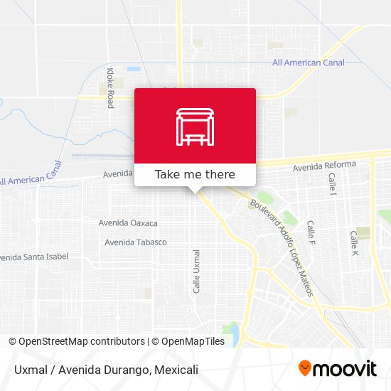 Mapa de Uxmal / Avenida Durango