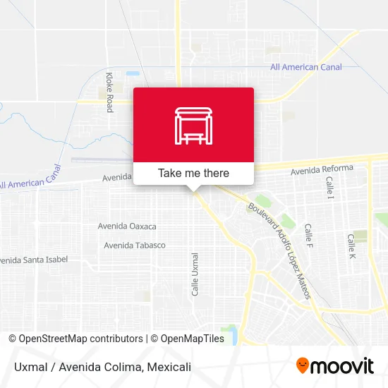 Mapa de Uxmal / Avenida Colima