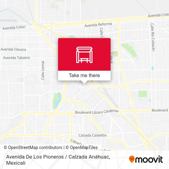 Mapa de Avenida De Los Pioneros / Calzada Anáhuac