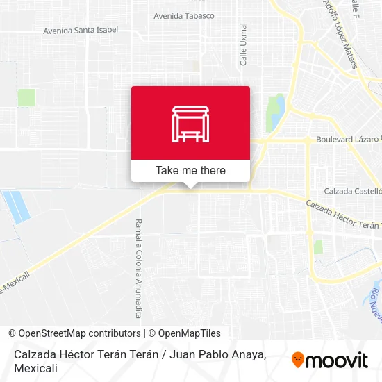 Mapa de Calzada Héctor Terán Terán / Juan Pablo Anaya