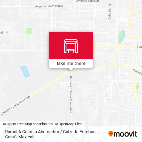 Ramal A Colonia Ahumadita / Calzada Esteban Cantú map