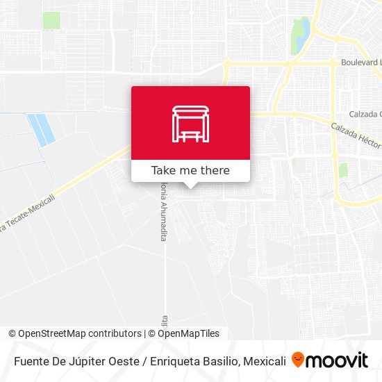 Mapa de Fuente De Júpiter Oeste / Enriqueta Basilio